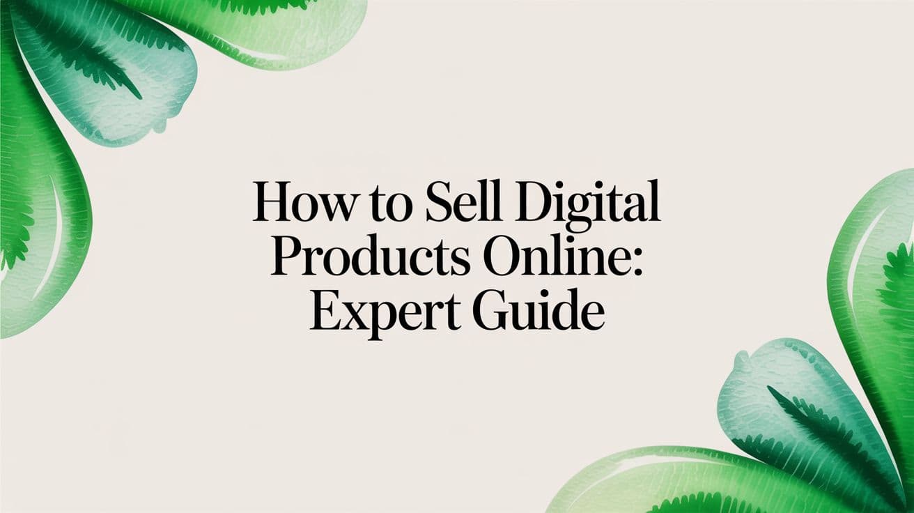 How to Sell Digital Products Online: Expert Guide