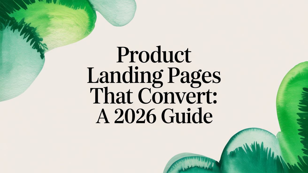 Product Landing Pages That Convert: A 2026 Guide