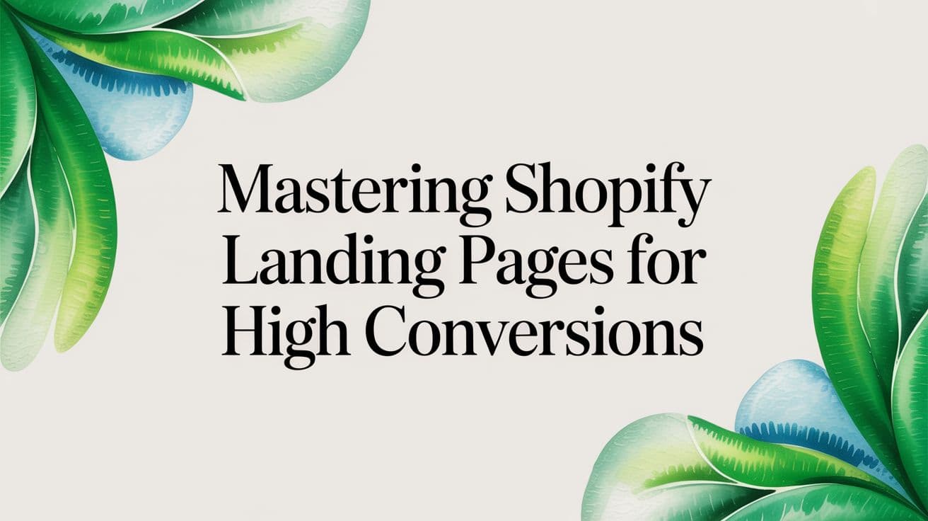 Mastering Shopify Landing Pages for High Conversions